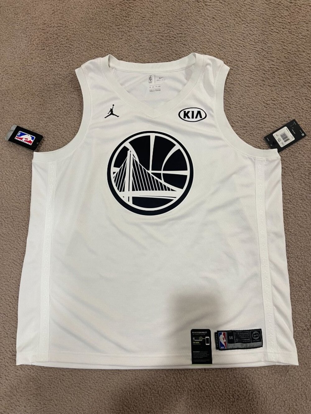 Jordan Steph Curry GSW All Star 2018 Swingman Jersey Mens 2XL / 56
